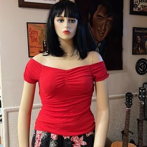 VINTAGE Express red top! GREAT condition!